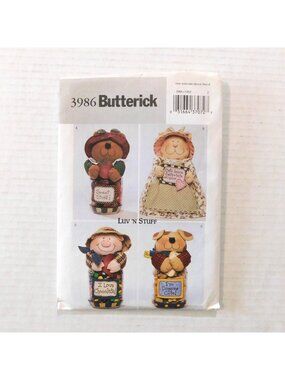Butterick 3986 Luv N Stuff 2003 Sewing Pattern Jar Covers Uncut